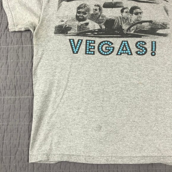 4/$15 Vegas T Shirt Adult Medium Gray The Hangover Graphic Short Sleeve - Picture 11 of 14